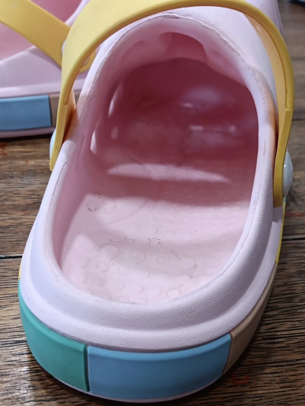 Kids Unicorn Clog Sandals - Pink and Yellow